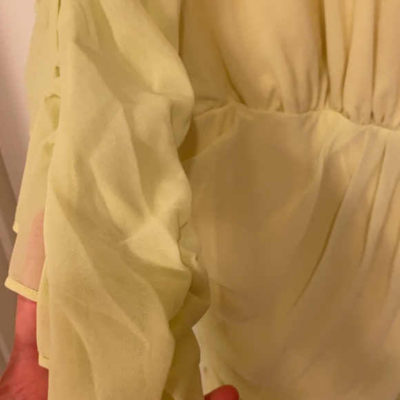 NBD pastel yellow indira mini dress from revolve ✨🌟 size small NWT - Picture 7 of 7